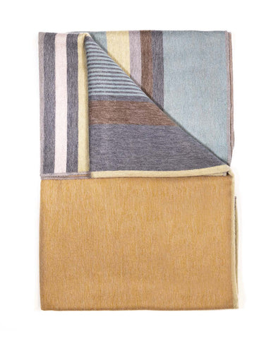 Alpaca Throw Blanket - Gold Rush
