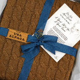 Big Cable Alpaca Blanket