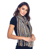 Multicolor Boucle Alpaca Scarf