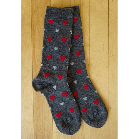 Alpaca Heart Sock