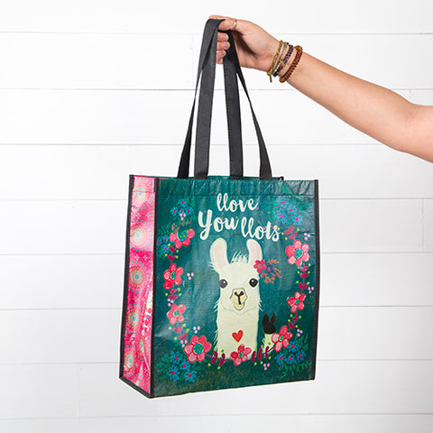 Llove you Llots Llama Large Recycled Gift Bag