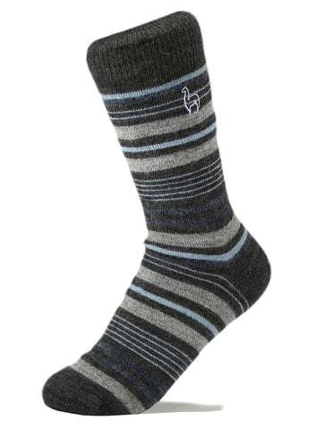 Everyday Alpaca stripe socks - azul