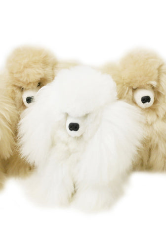 Alpaca stuffed puppy - 10"