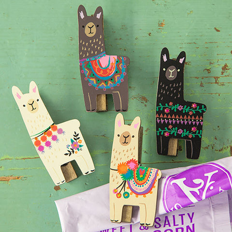 Magnetic Llama Chip Clips