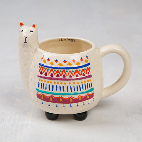 Llama Folk Art Mug