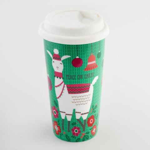 Holiday Llama Coffee Mug